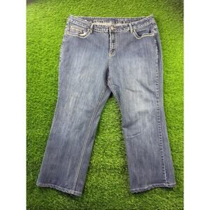 Avenue Denim Women's Plus Size 22 Blue Stretch Bootcut Jeans Avg